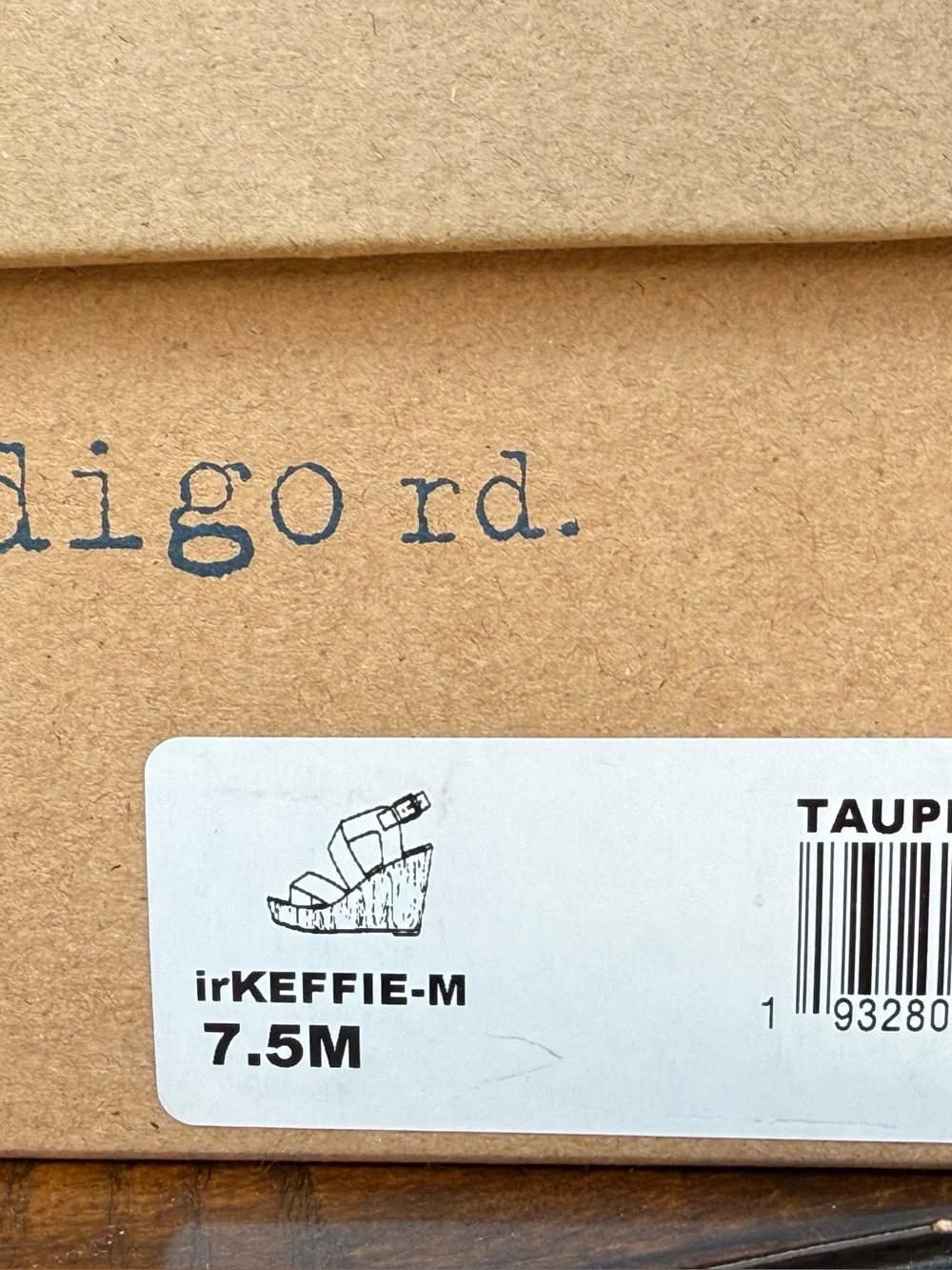 Indigo Taupe Platform shoes - size 7.5